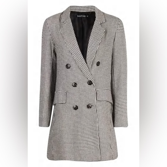 DOGTOOTH DOUBLE BREASTED BLAZER - Picture 5 of 5